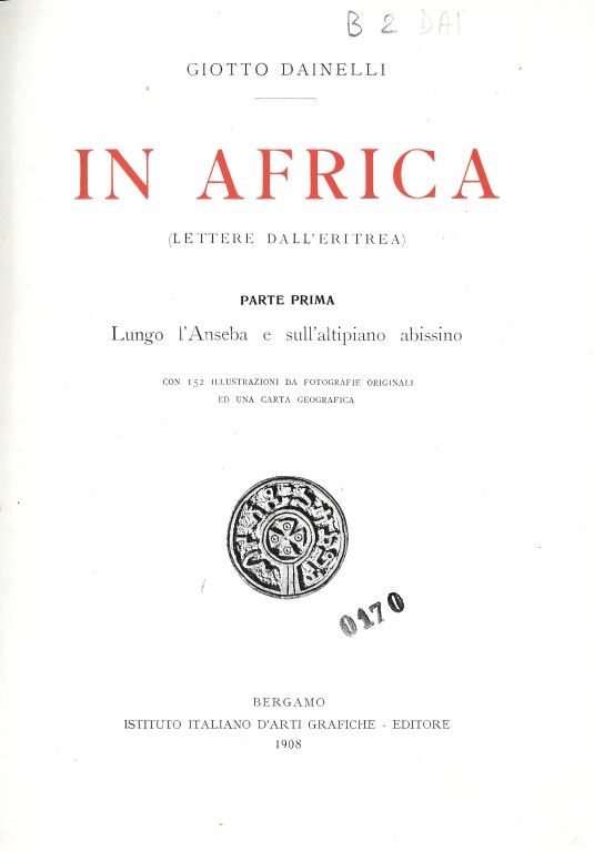 copertina di In Africa: lettere dall'Eritrea. Vol. 1