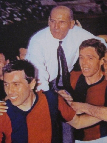 Mirko Pavinato con Tumburus e Bernardini ai tempi dello scudetto 1963-64