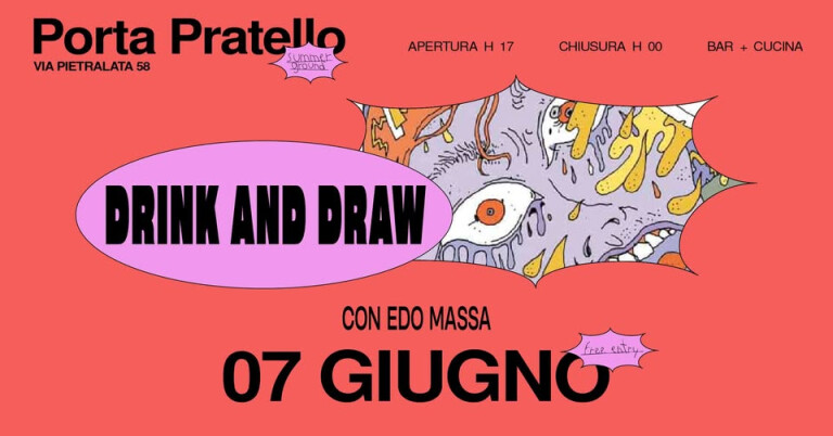 immagine di Drink and Draw con Edo Massa