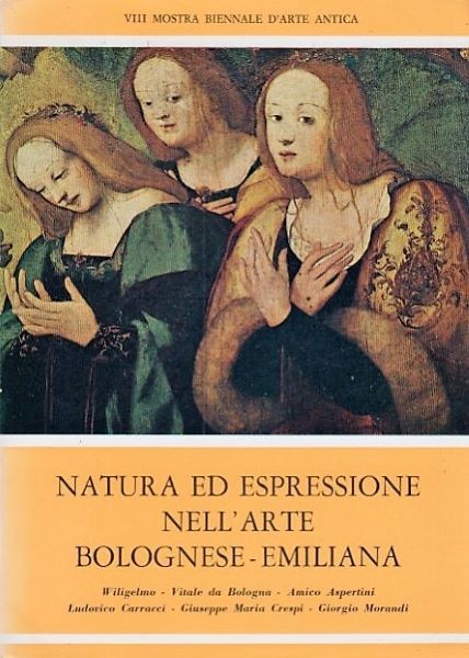 Copertina del catalogo della mostra "Natura ed espressione nell'arte bolognese emiliana"