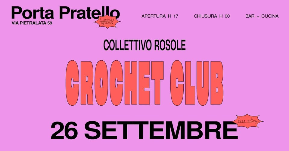Crochet Club + FBETTA B2B CERESO + SCOPAMARE