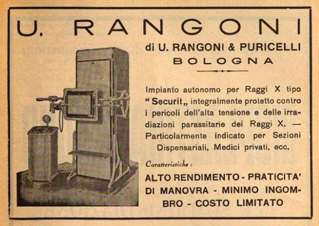 Pubblicità della ditta Rangoni & Puricelli (BO)