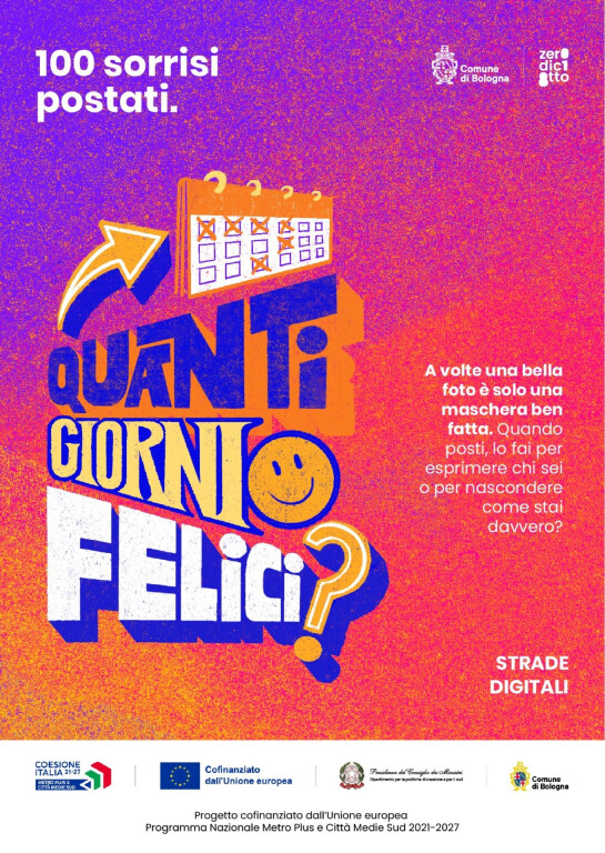 immagine di 100 sorrisi postati. Quanti giorni felici?