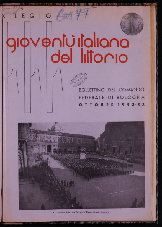 «Gioventù italiana del Littorio. Bollettino del Comando federale di Bologna»