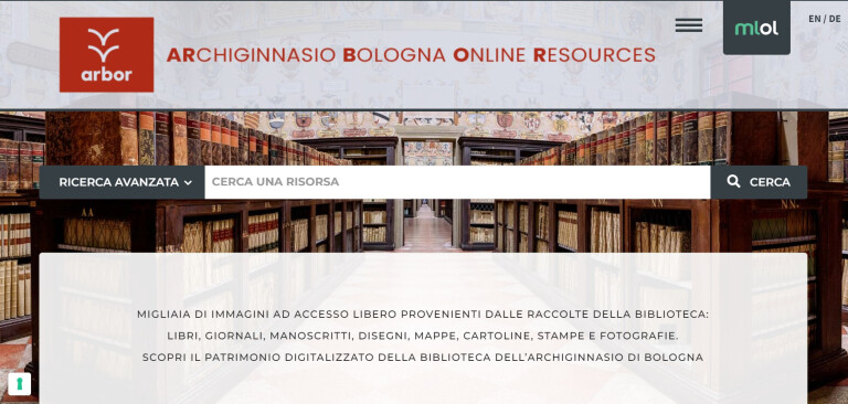 immagine di ARBOR si è arricchita di circa 2700 oggetti digitali
