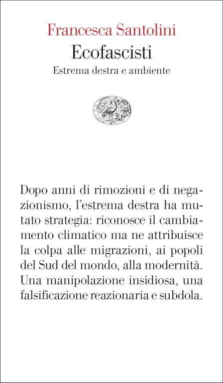 copertina di Ecofascisti. Estrema destra e ambiente