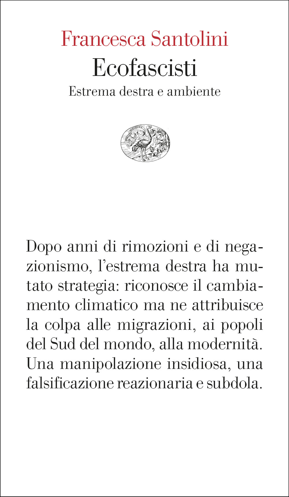 copertina di Ecofascisti. Estrema destra e ambiente