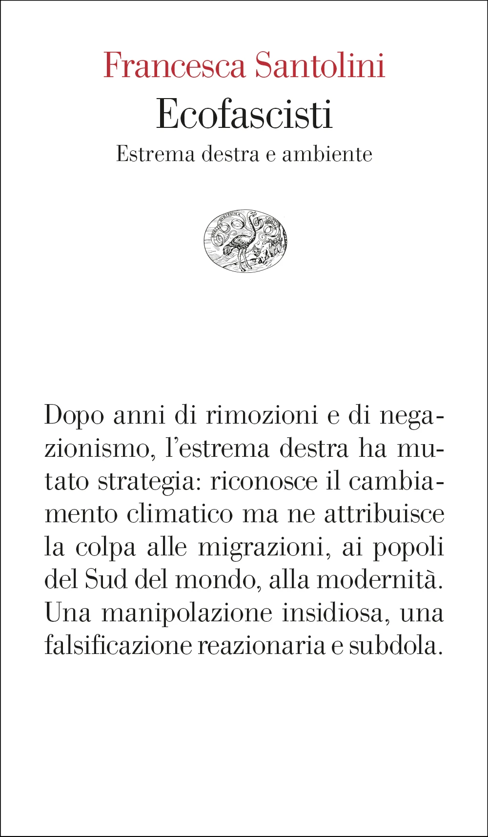 copertina di Ecofascisti. Estrema destra e ambiente