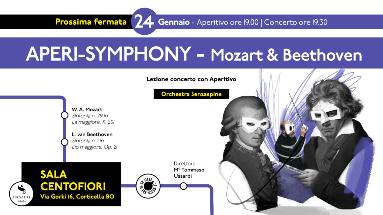 copertina di APERI-SYMPHONY MOZART & BEETHOVEN