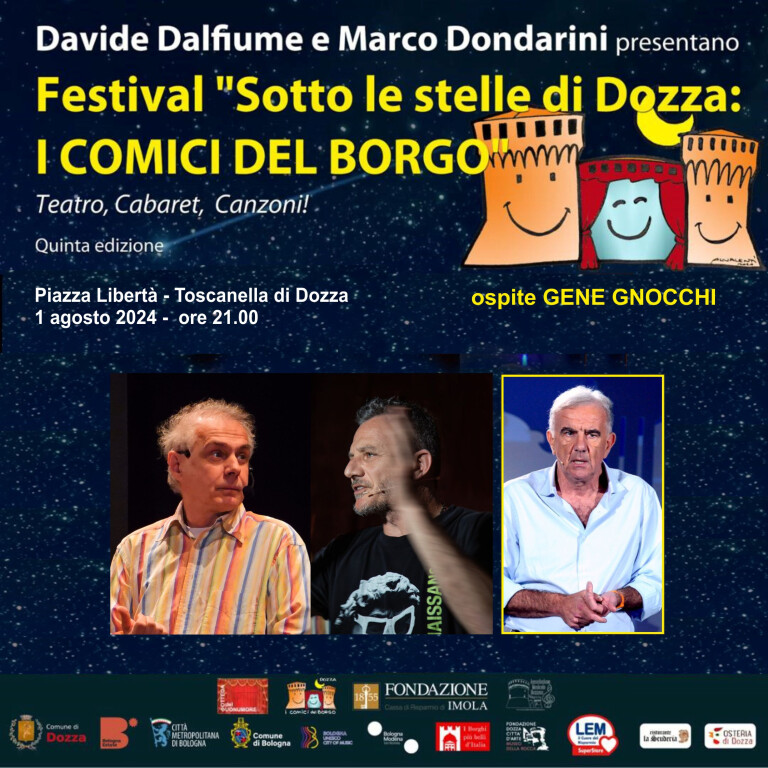 cover of "Sotto le stelle di Dozza: I comici del Borgo 2024" - Gene Gnocchi