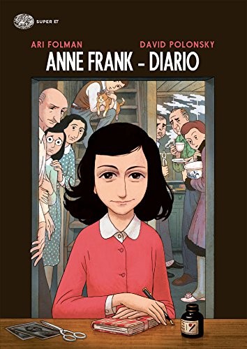 copertina di Folman Ari, Polonsky David, Anne Frank. Diario, Torino, Einaudi, 2017