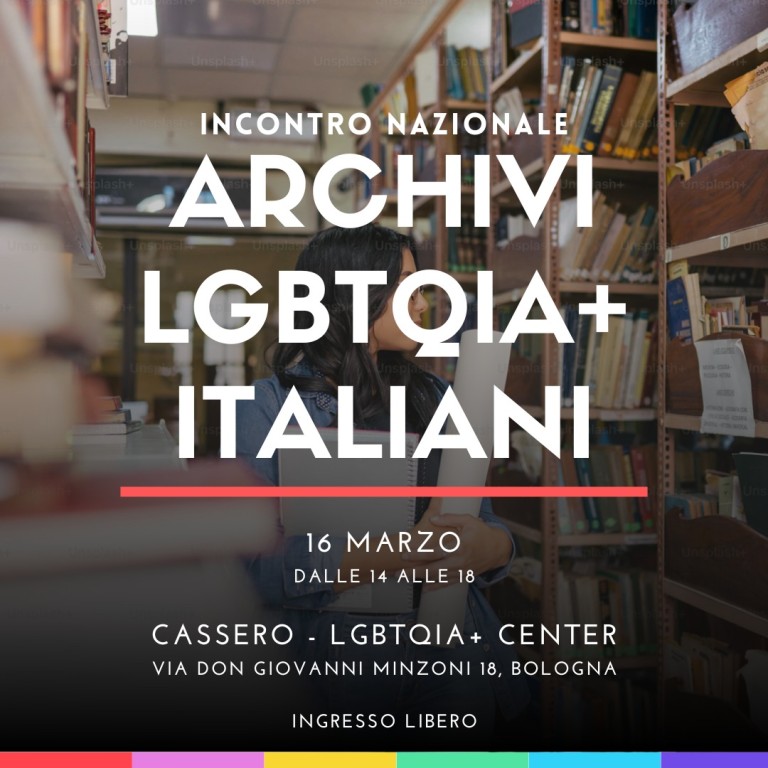 copertina di Incontro nazionale Archivi LGBTQIA+ italiani