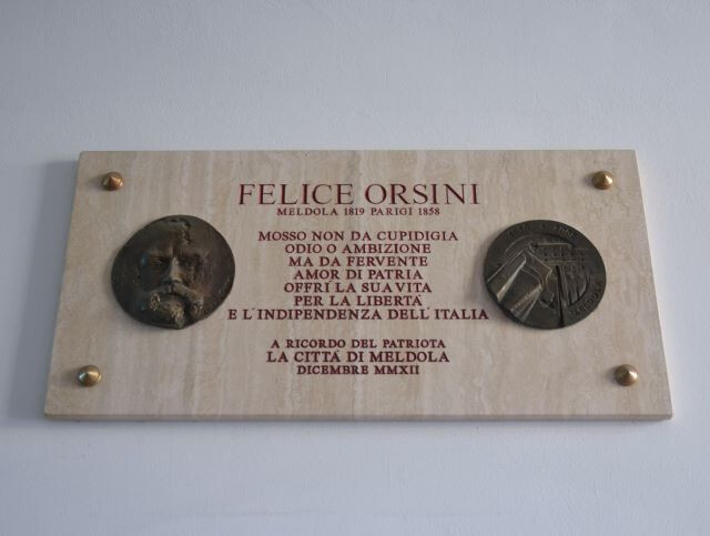 A ricordo del patriota Felice Orsini