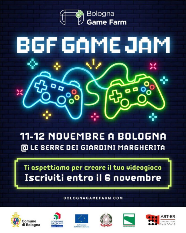 copertina di Un mese di appuntamenti con Bologna Game Farm