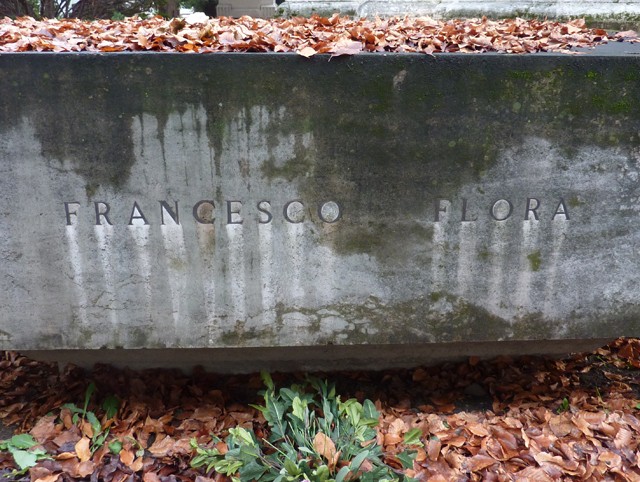 Tomba di Francesco Flora - Cimitero della Certosa (BO)