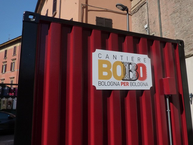 Cantiere BOBO 2014 in Piazza Aldrovandi (BO)