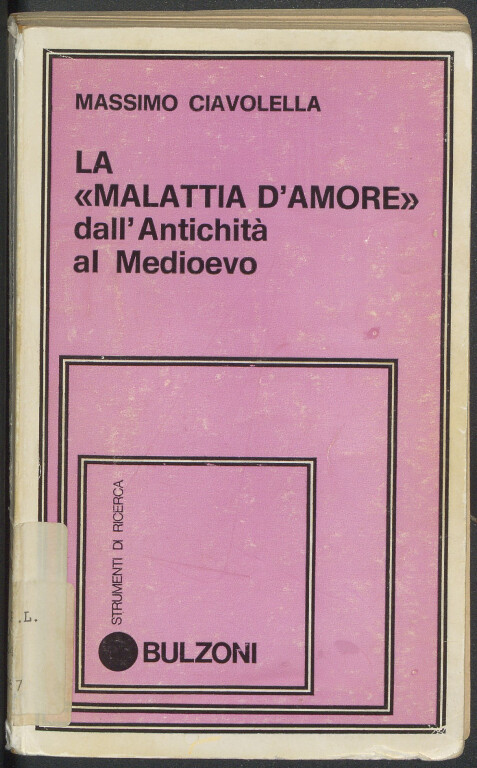 image of Massimo Ciavolella, La malattia d'amore (1976)