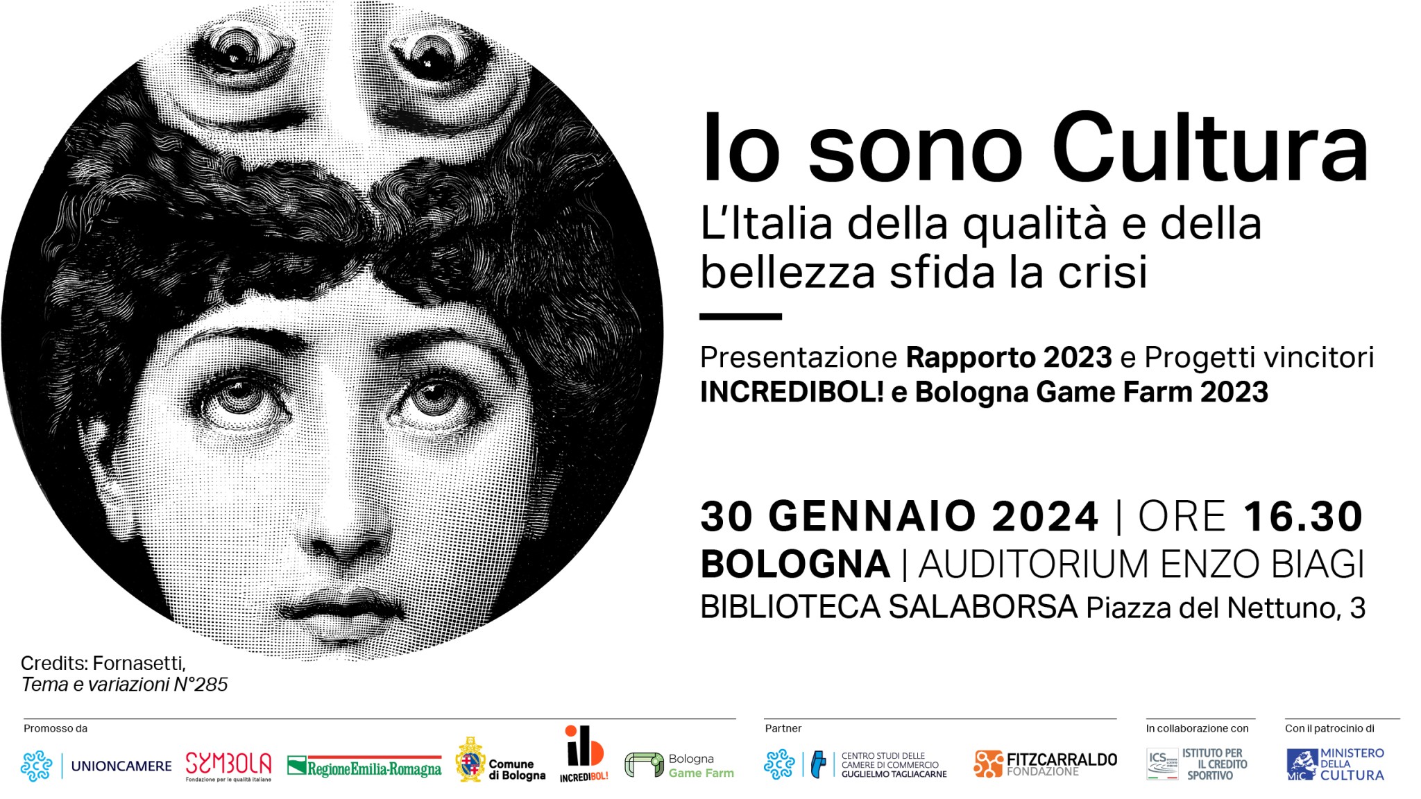 Save the date - Io sono Cultura 2023 a Bologna