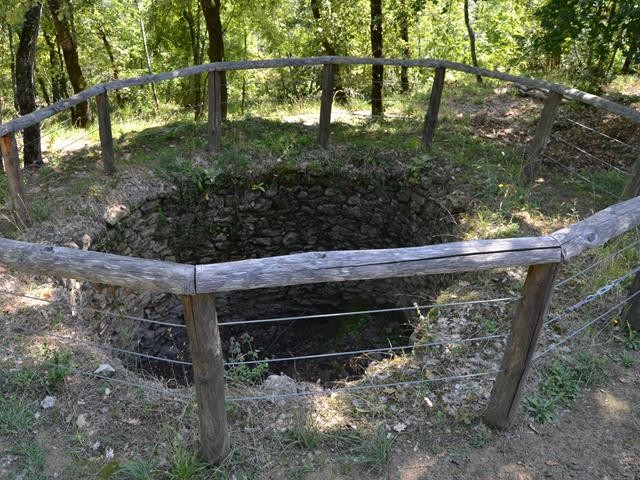 Monte Bibele - Cisterna per la raccolta delle acque