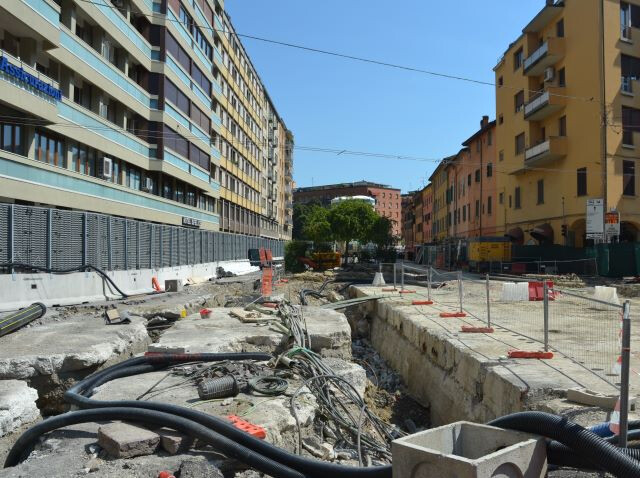 Cantiere del tram