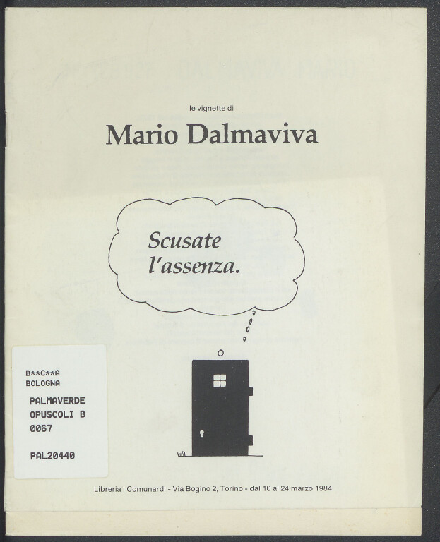 image de Mario Dalmaviva, Scusate l'assenza (1984)