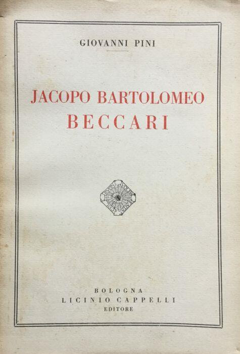 copertina di Jacopo Bartolomeo Beccari