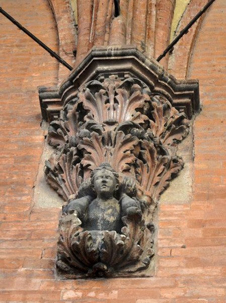 Palazzo della Mercanzia - portico - particolare