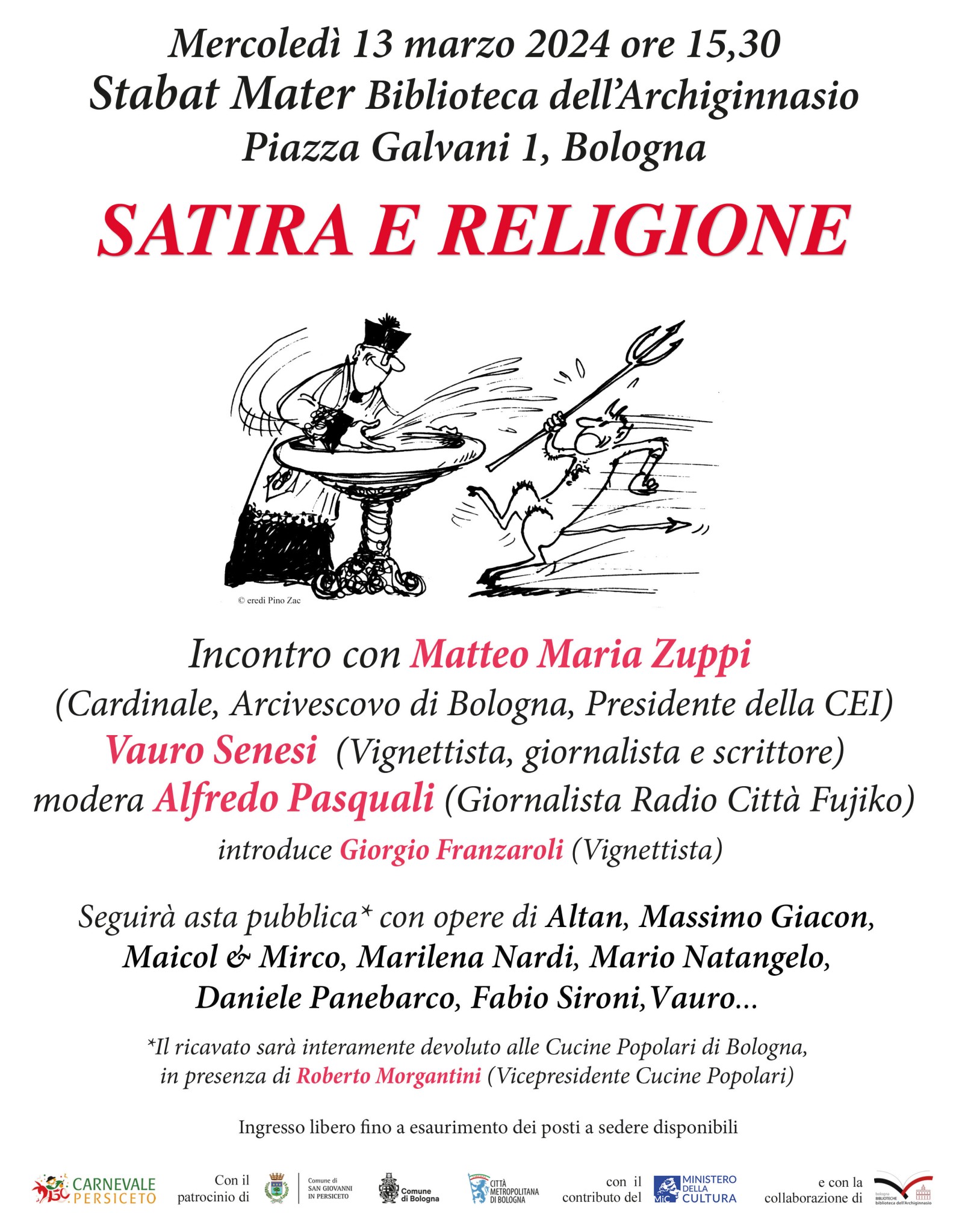 copertina di SATIRA E RELIGIONE