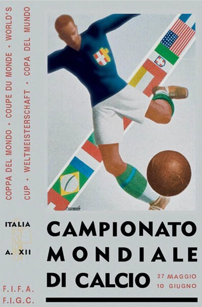 Poster ufficiale del Campionato mondiale di calcio 1934