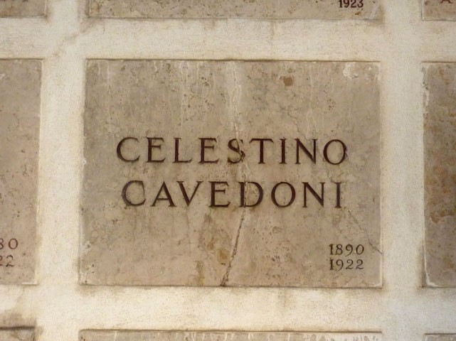 Tomba di Celestino Cavedoni 