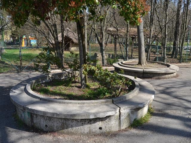 L'ex recinto dei daini dei Giardini Margherita nel 2019 