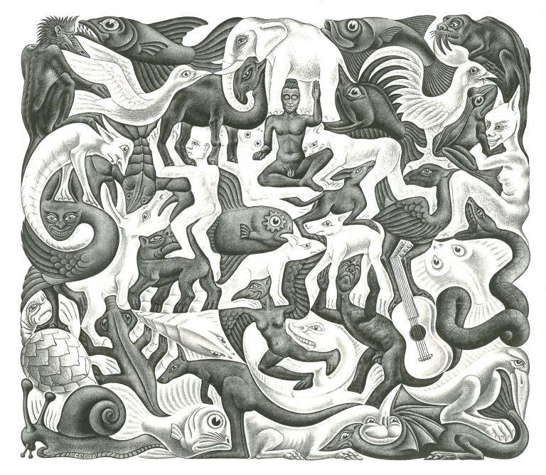 Plane Filling II_Mostra Escher