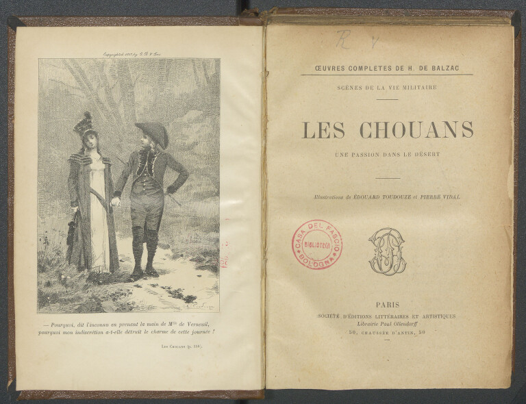 image of Honoré de Balzac, Les Chouans (dopo il 1830)