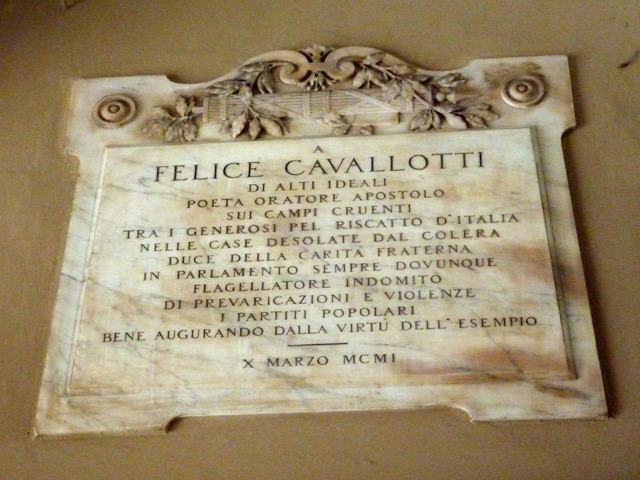Lapide per Felice Cavallotti 