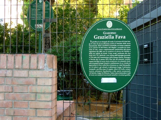 Ingresso al giardino Graziella Fava