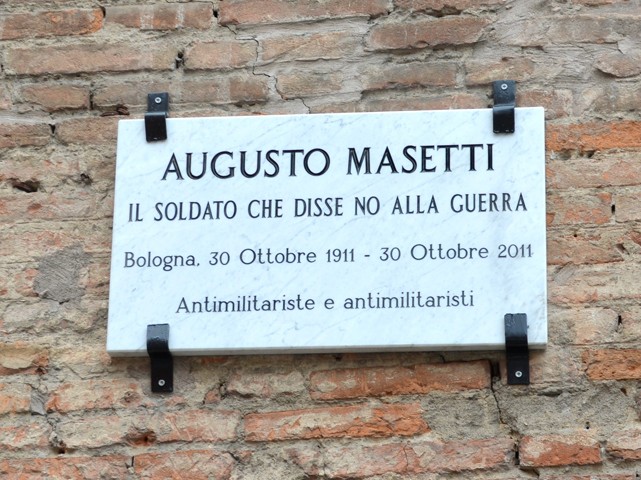 Lapide per Augusto Masetti 