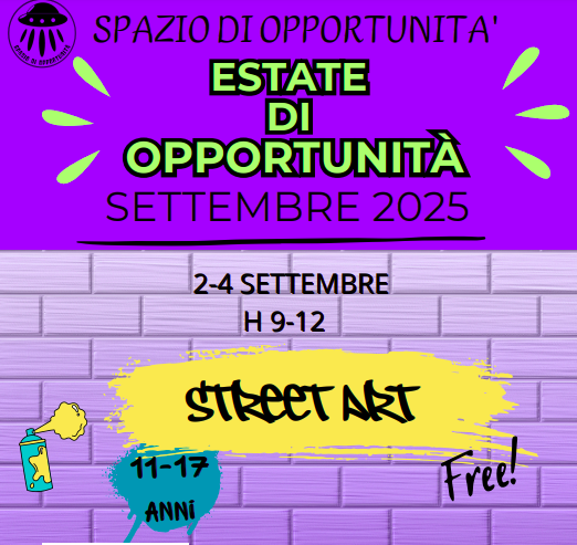 immagine di Street art - estate di opportunità