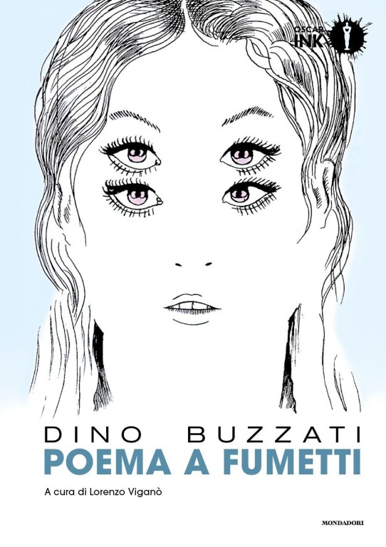 copertina di Dino Buzzati, Poema a fumetti,    Milano, Mondadori, 2017