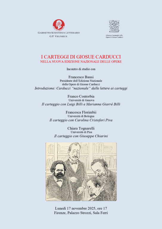 immagine di I carteggi di Giosue Carducci nella nuova edizione nazionale delle opere