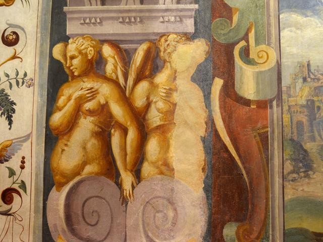 Palazzo Barbazzi (BO) - gli affreschi del salone - sec. XVI - part.