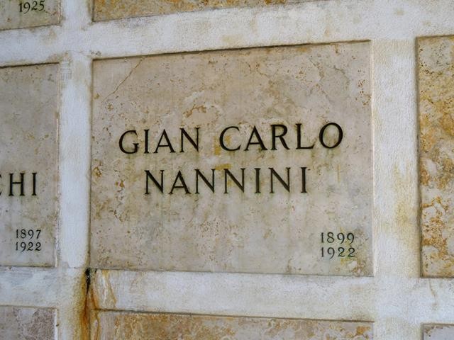 Tomba di Gian Carlo Nannini 
