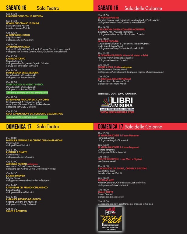 FOTO GIALLO FESTIVAL programma 1