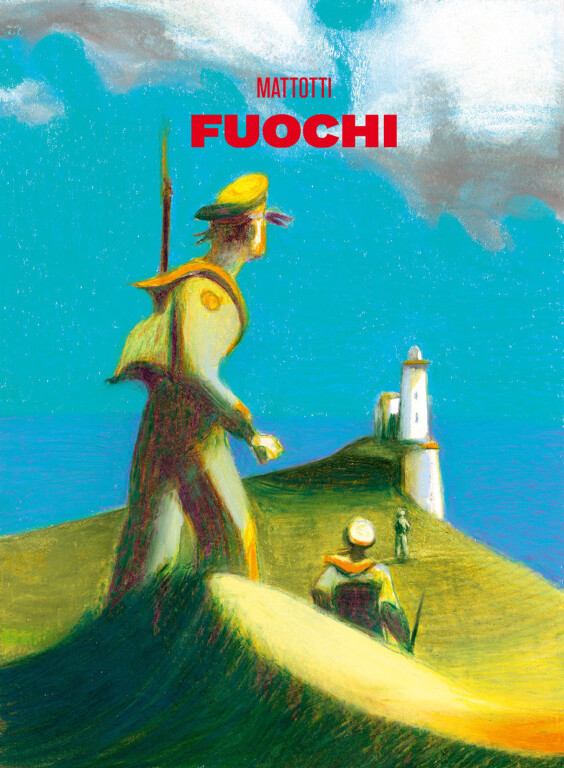 copertina di Lorenzo Mattotti.  I fuochi scaldano Bologna