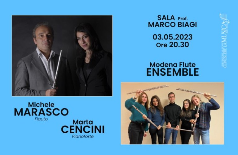 copertina di Michele Marasco - Marta Cencini - Modena Flute Ensemble