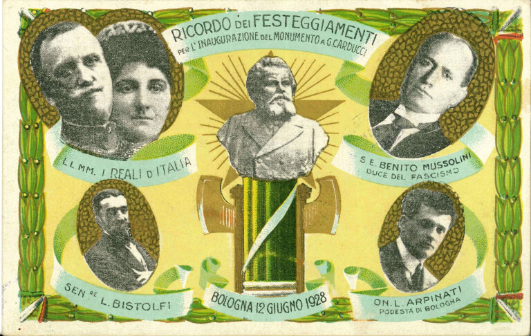 image of Ricordo dei festeggiamenti per l'inaugurazione del monumento a Carducci