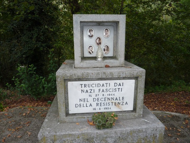 Monumento ai partigiani fucilati a Calderino il 27 agosto 1944 - particolare