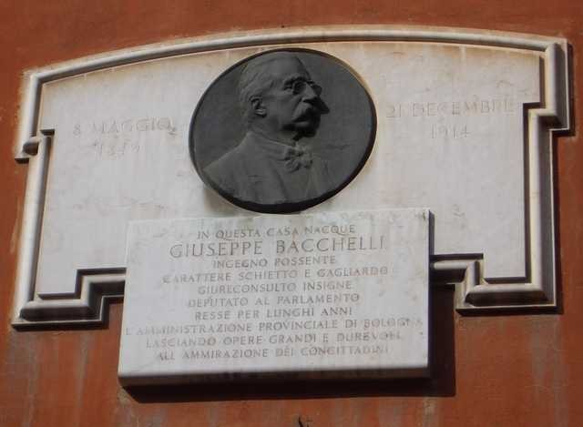 Lapide dedicata a Giuseppe Bacchelli 