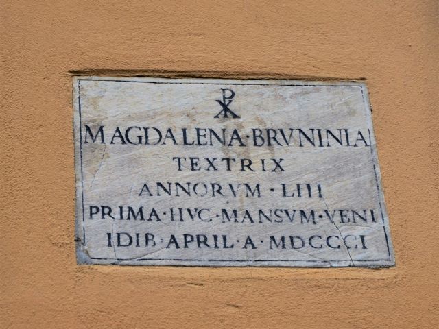 Lapide per Maddalena Brunini