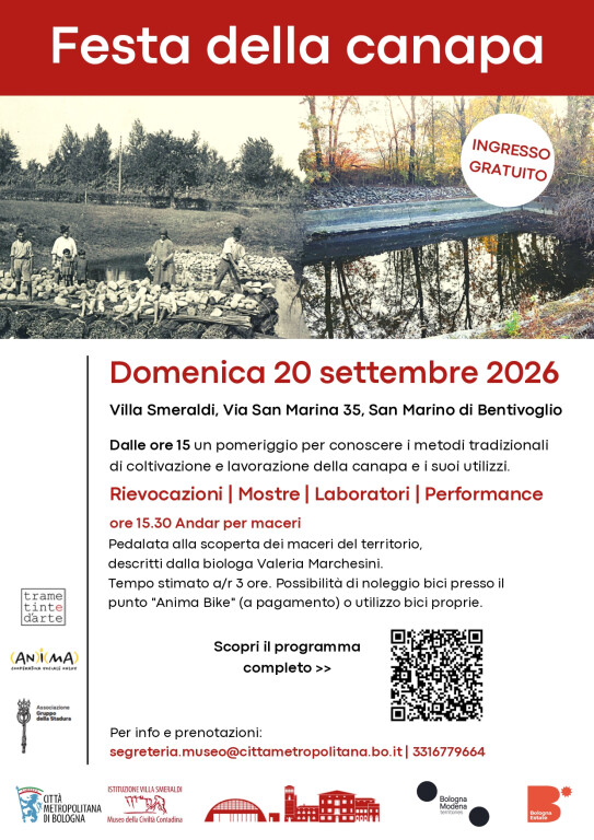 copertina di Festa della canapa – Andar per maceri 2026