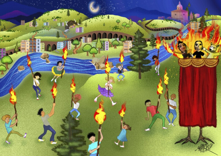 copertina di Fuochi di Fiaba lungo il Fiume 2026